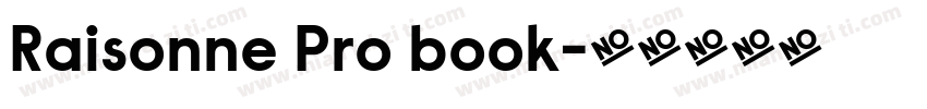 Raisonne Pro book字体转换